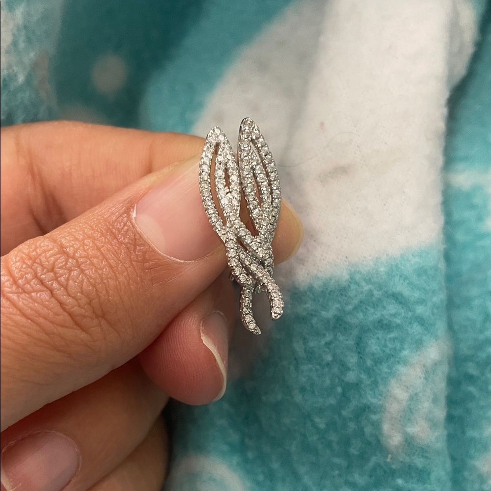 Elegant Silver Ear Crawlers Earrings
